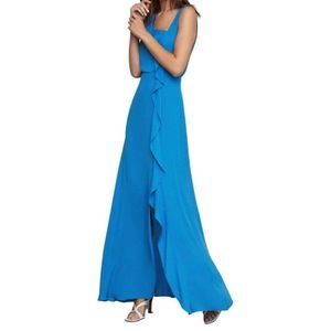 BCBGMAXAZRIA Asymmetric Neck Maxi Dress Size 2